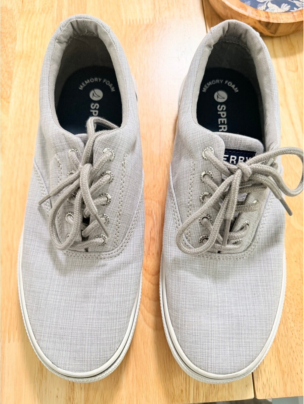 Sperry Men's Gray Memory Foam Casual Sneakers